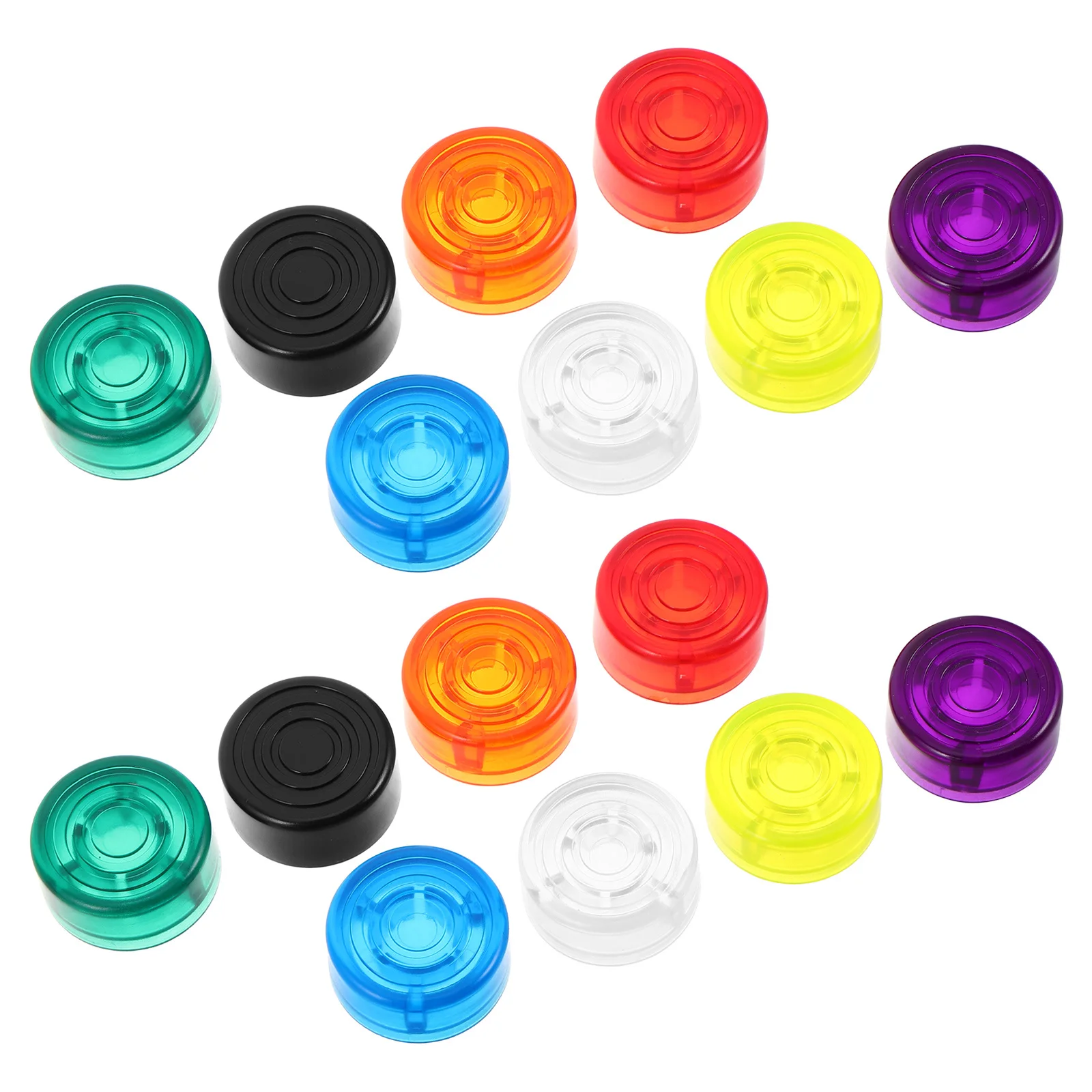 16 قطعة دواسة الغيتار غطاء مفتاح القدم متعدد الألوان 21x9.6 مللي متر الحجم الداخلي تعزيز الاستقرار الرؤية التكيف السريع #2