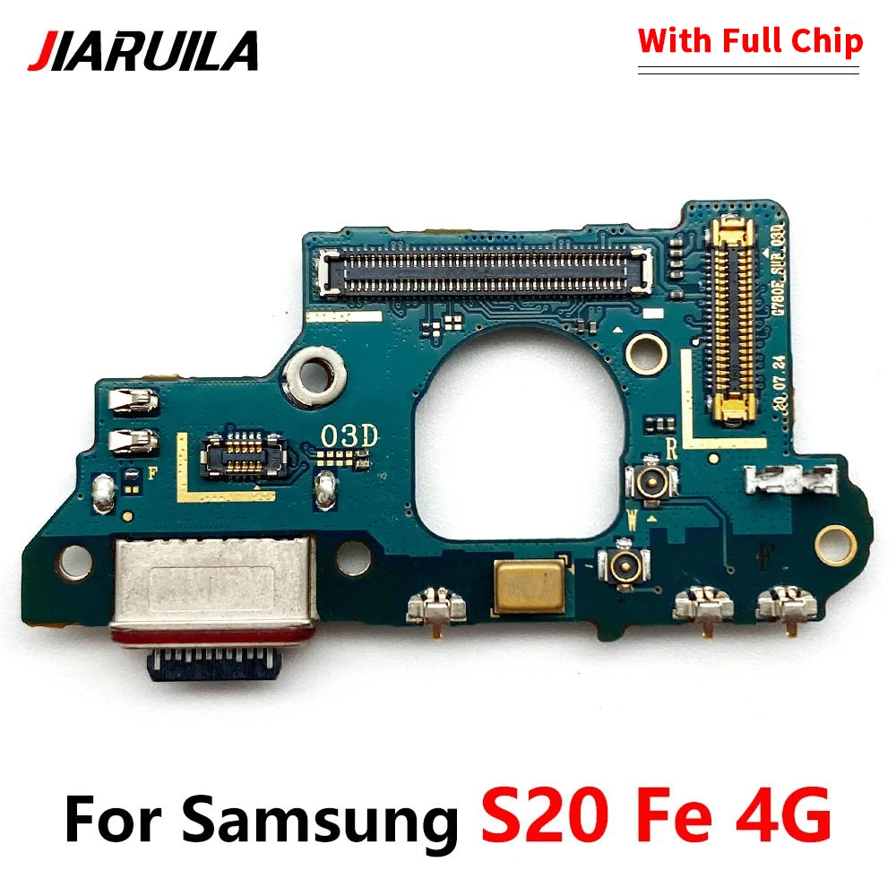 Puerto de carga USB, Conector de base, placa de micrófono, Cable principal, reemplazo para Samsung S20 Fe 4G G780F / 5G G781V, nuevo