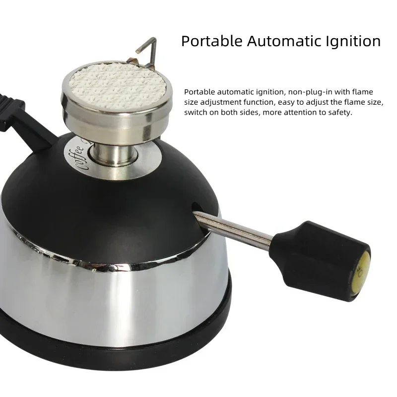 Micro Burner PORTABLE GAS FURNACE HT-5012 Coffee Gas Stove Ceramic Head Mini Portable Siphon Pot, Moka pot gas stove