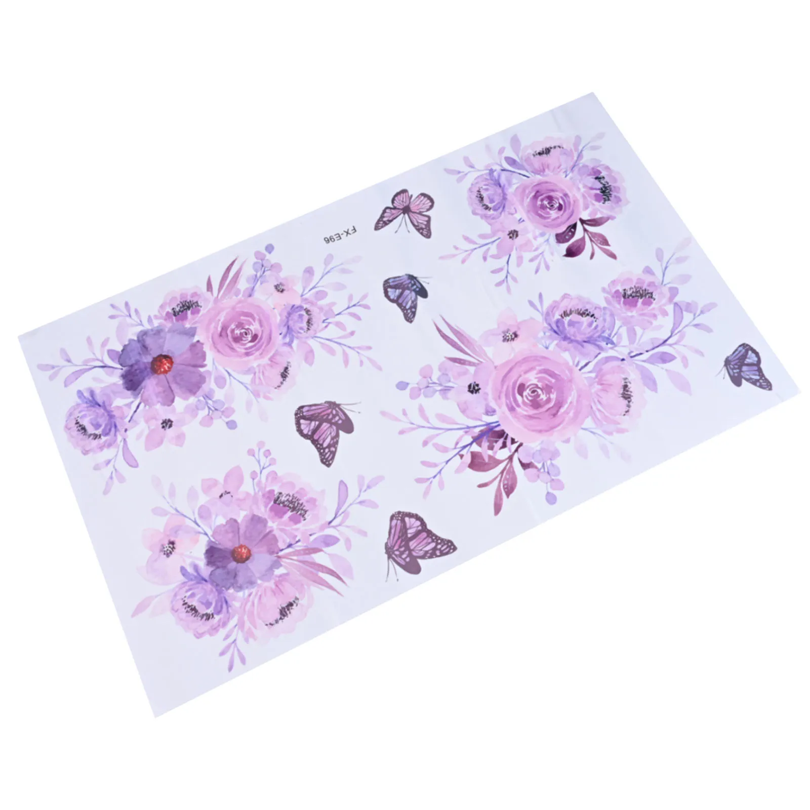 Bedroom Home Wall Stickers Art Decals Removeable Self-adhesive 1 Set Of 35*60cm Butterfly Decor Flower PVC  Bedroom