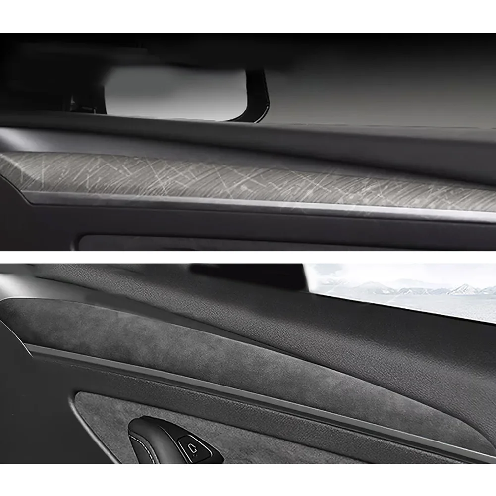 Door Panel Enhancement Trim in Suede for Tesla Model for 3 Y Interior Use for across All Production Years 2017 Through 2022