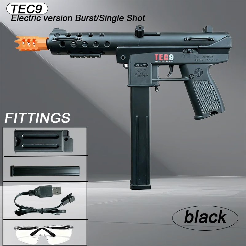 Toy gun with long-lasting rechargeable battery - USB charging, plastic rifle design, suitable for indoor and outdoor team games,