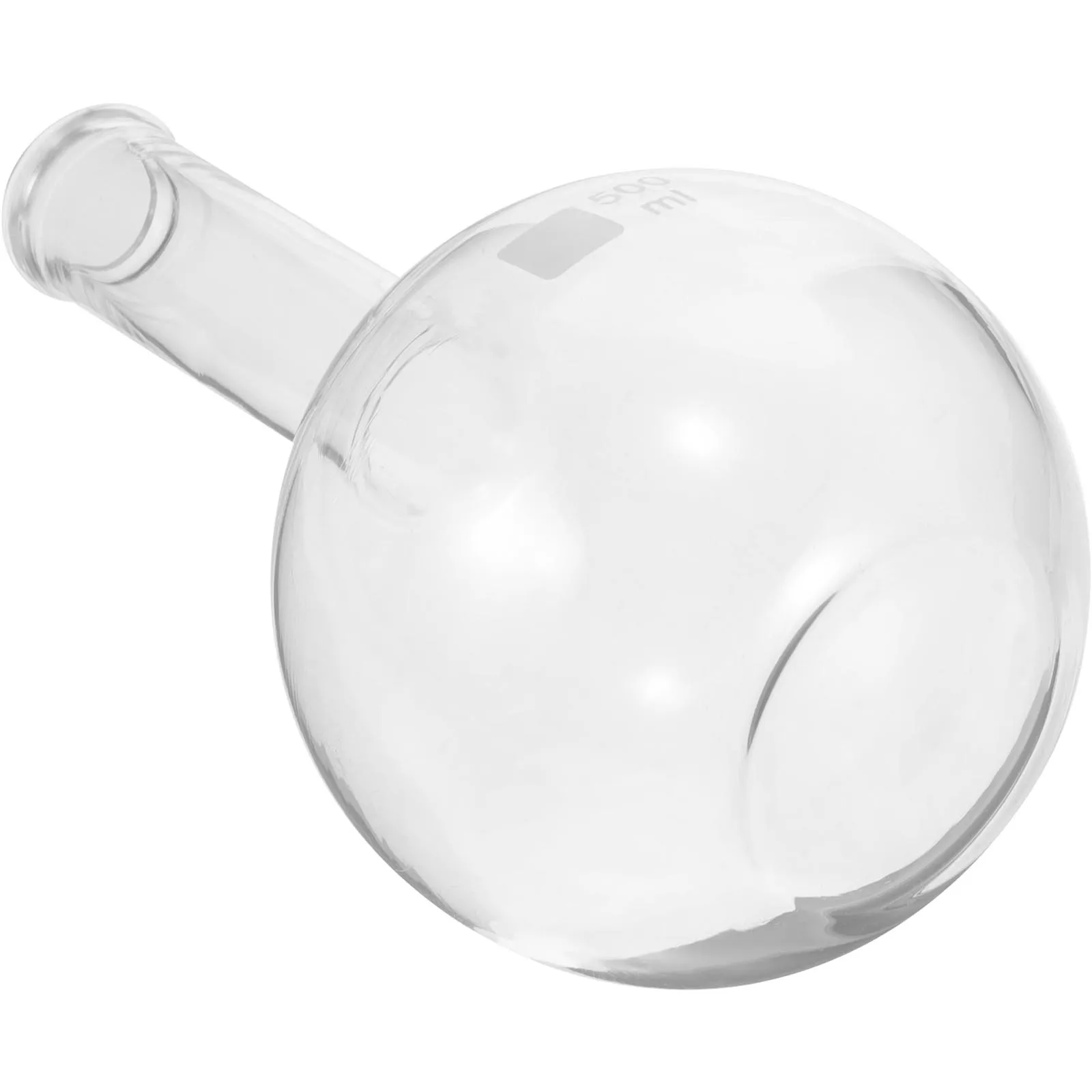 

Neck Glass Flask Clear Laboratory Flask 500Ml Stable Flat Bottom for Chemical Experiment Distillation Scientific Use
