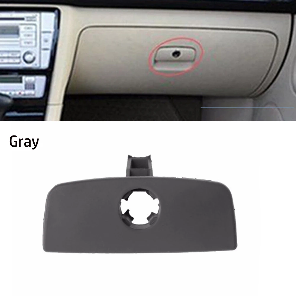 Gray 3B0857131A Fit Left Hand Drive Vehicles Only Glove Box Brand New Holder Handle Lock Lid Practical Glove Box Lock Lid Handle