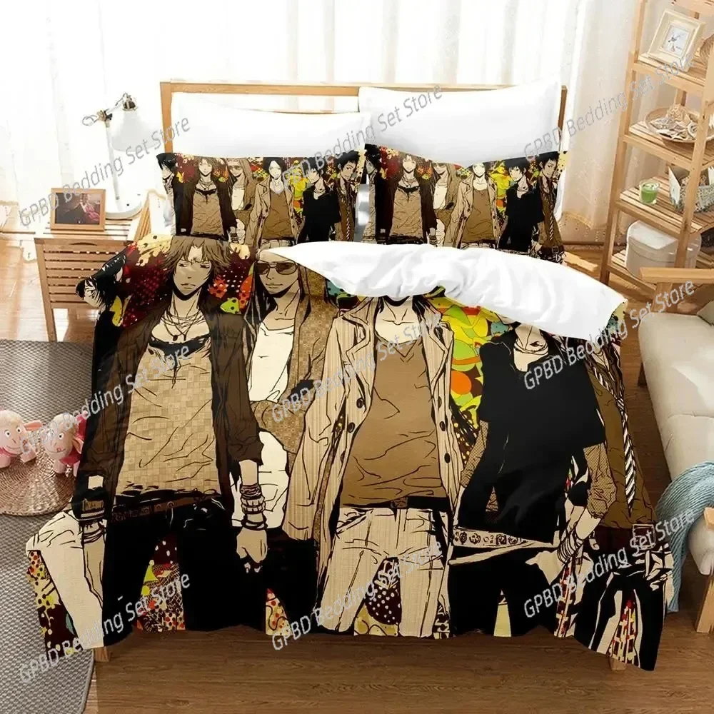 3D Anime HITMAN REBORN Bedding Set Duvet Cover Bed Set Quilt Cover Pillowcase Comforter king Queen Size Boys Adult Bedding Set