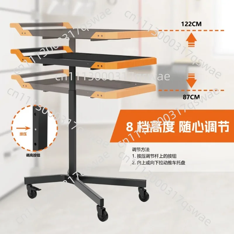Height Adjustable Mobile Workbench | Rolling Tool for Repair | Workshop Table with  Wheels​