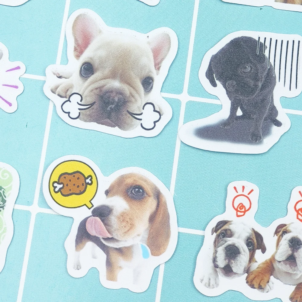 40pcs Pet Dog Holiday Party Sticker Mobile Phone Cup Laptop Skateboard Cute Pet Sticker