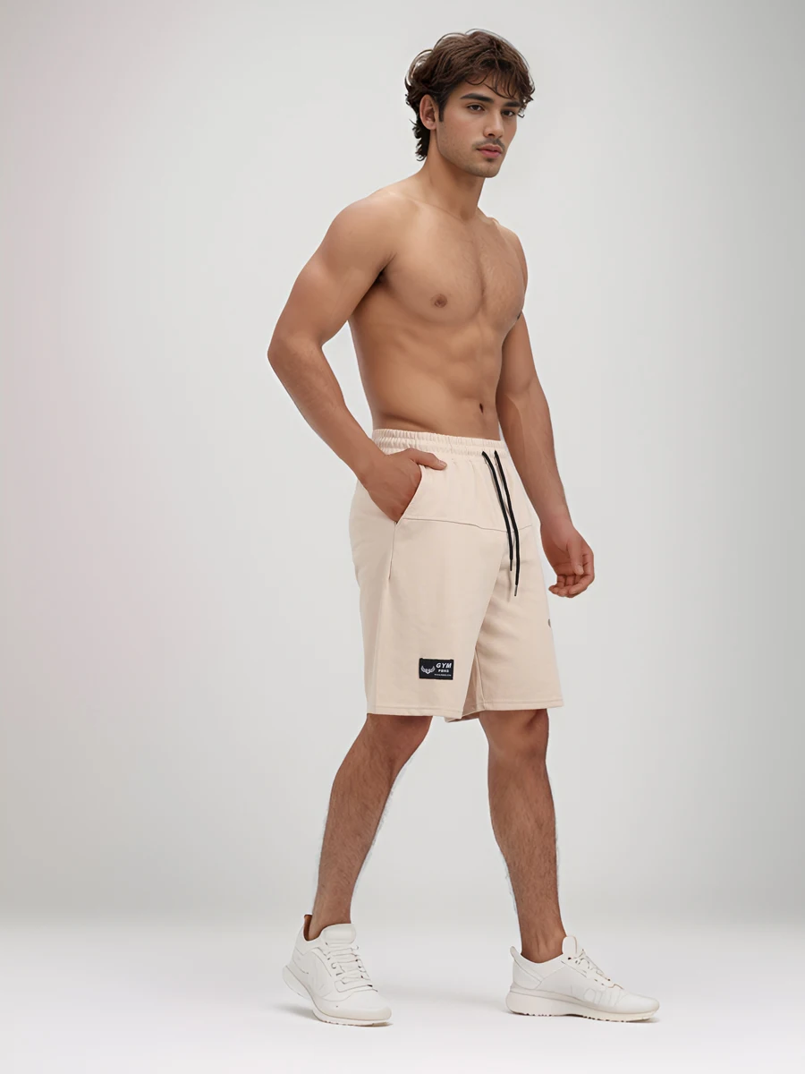 Pantalones cortos deportivos de algodón para hombre, pantalón de entrenamiento suelto de cinco cuartos, para baloncesto, correr, informal