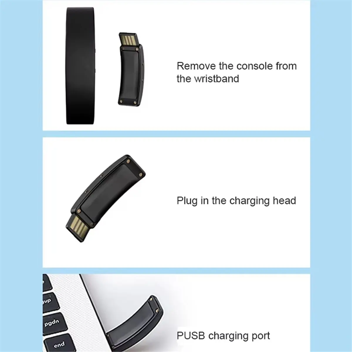 Smart Watch Sports Bracelet Smart Bracelet with Vibrating Alarms Clock Running Step Counting Bracelet for Student