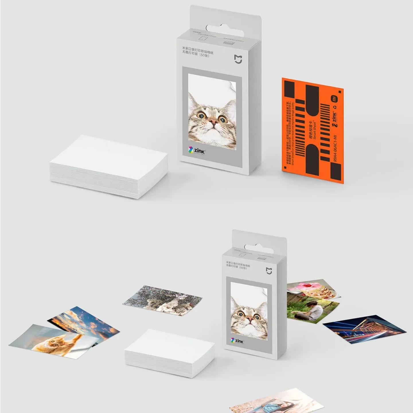 50er-Pack Xiaomi Pocket Printer Papier ZINK Fotopapier 3x5 Mi Tragbares Fotopapier für Drucker Selbstklebendes Scrapbook-Papier – Detail 8