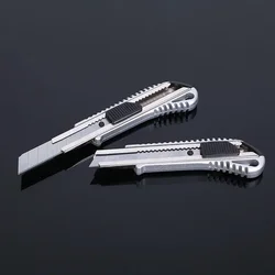 18mm Large aluminum alloy art knife industrial grade stainless steel metal wallpaper knife paper cutter express knife