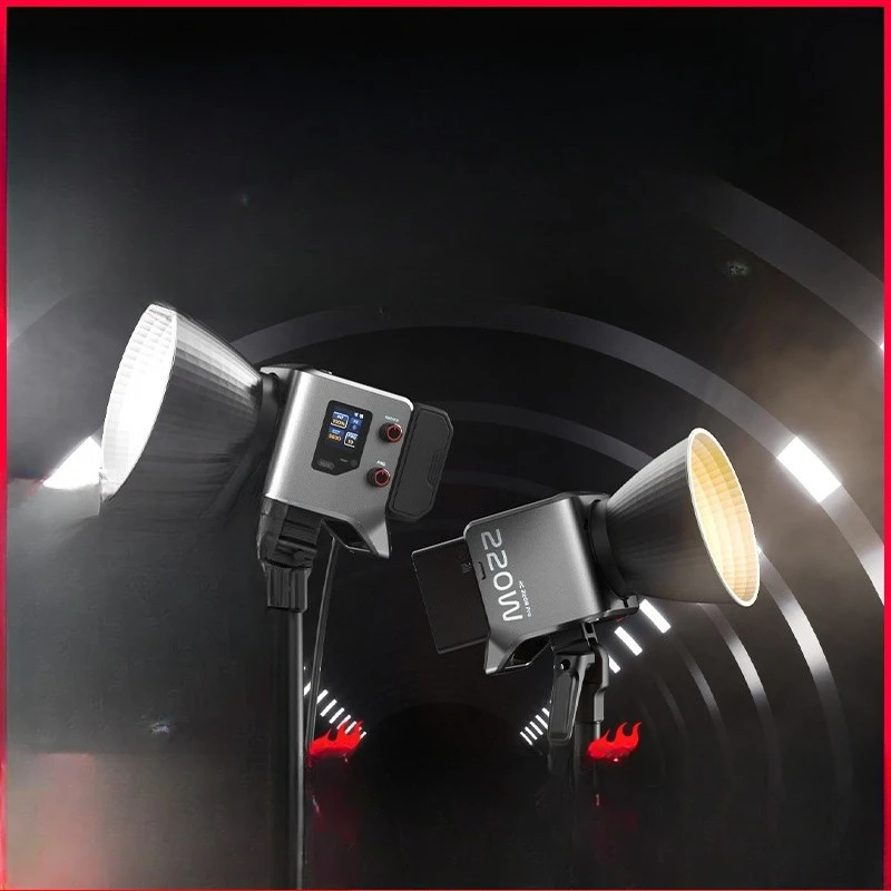 

Dual color temperature film and television light RC220 Pro studio light Highlight beauty live broadcast short video photography