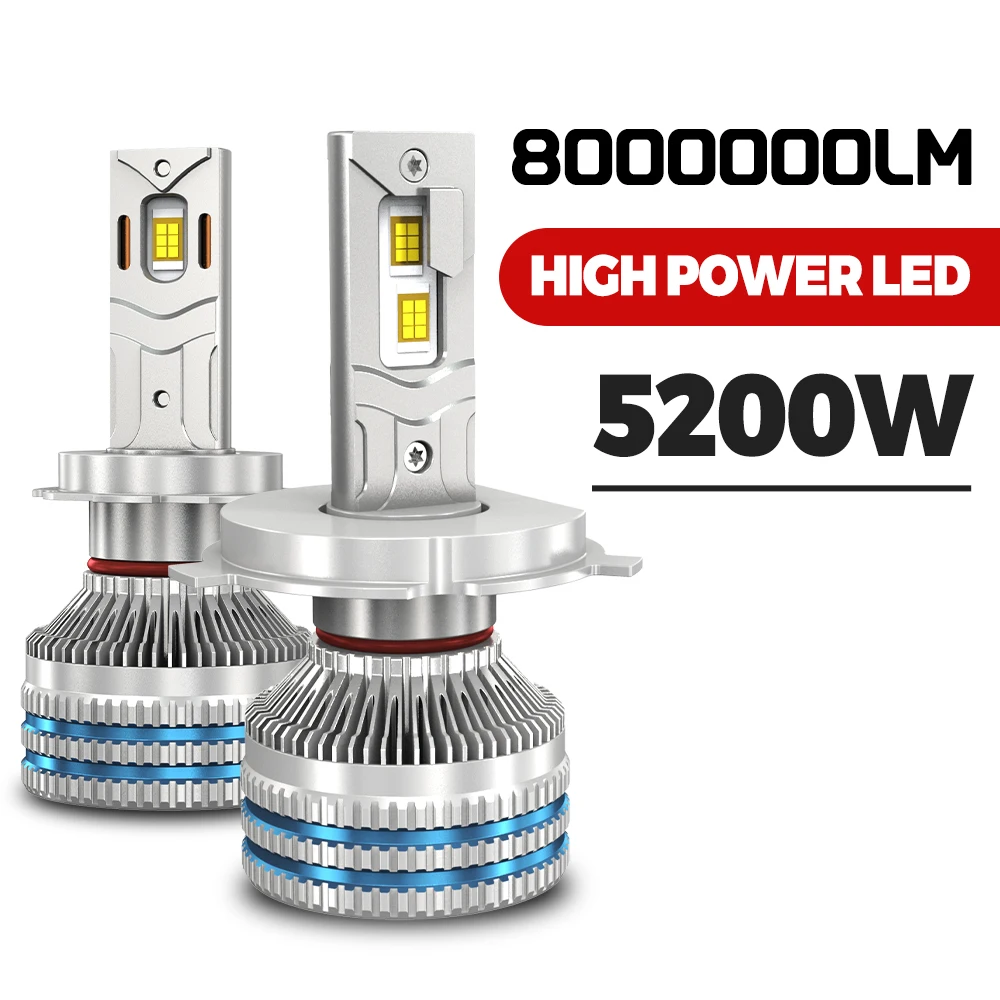 

8000000LM H4 H7 LED Car Headlights Bulbs Canbus H1 H11 H8 H9 9005 9006 HB3 HB4 Fog Lights 6000K Super White Led Auto Lamps 12V