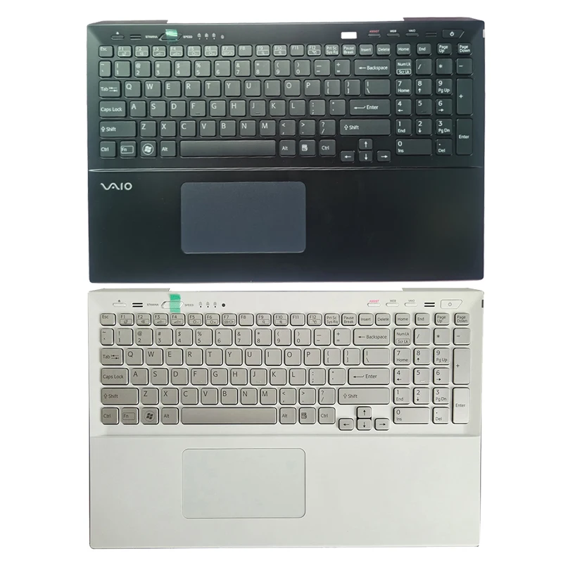 

US laptop keyboard for Sony SVS15 SVS151100C SVS15118ECB SVS15118ECW Palmrest Upper cover 025-111A-2363 025-101A-2363 keyboard