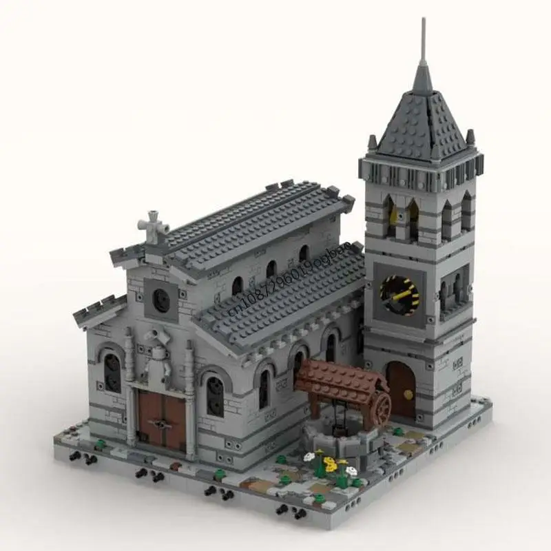 

New 26809Pcs Moc European Medieval Street View Modulars Castle Bundle Model Diy Creative Ideas Child Toy Birthday Gift Blocks