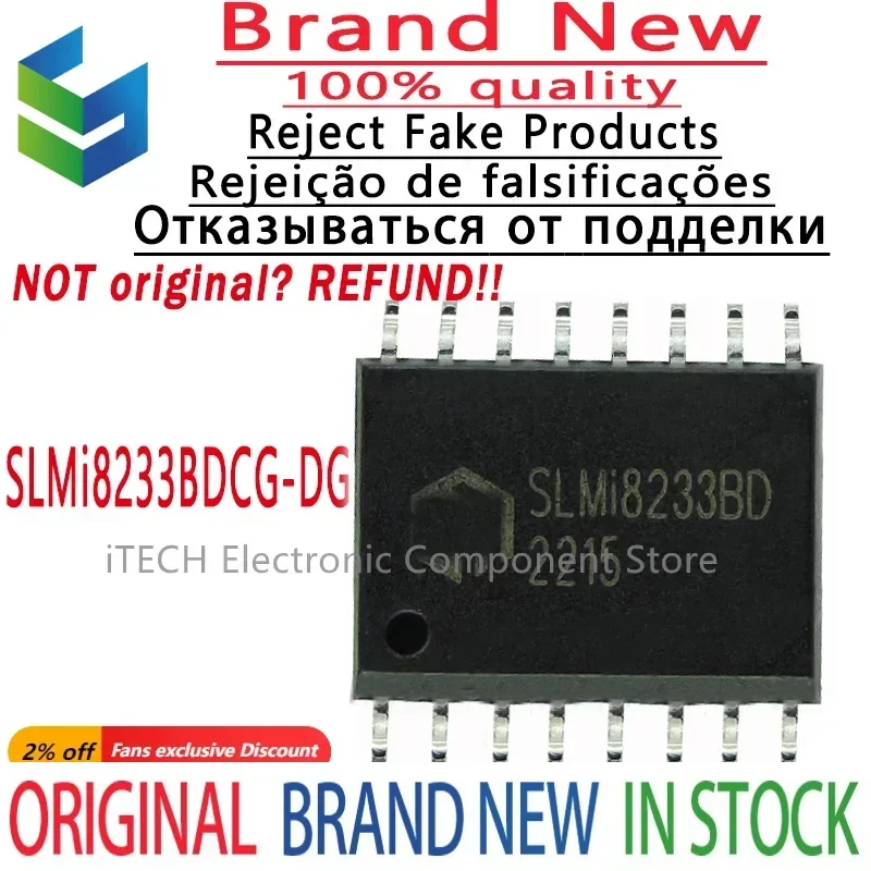 10pcs Original and Genuine SLMI8233BD SLMI8233BDCG-DG SOP-16 buffer/DRIVE/transceiver, Chip