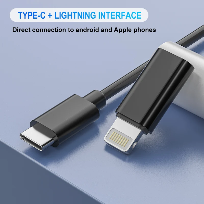 5.5mm/8mm 2 in 1 Phone Direct Connect Endoscope for IPhone/Type-C/Android 1080P HD IP67 Borescope Camera Inspect Piping Sewer