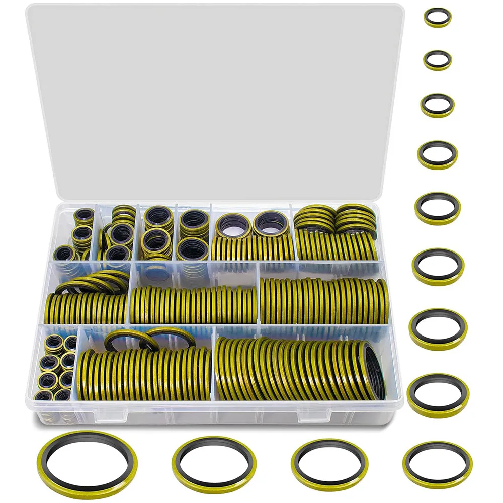 378-teiliges Gummi-Öldichtungs-Dichtungsring-Set für Hochdruck-Kraftstoffleitungen, Reparaturwerkzeugteile, M6-M30 Kombinationsset – Detail 4