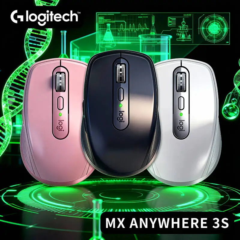 

Logitech MX Anywhere 3S Advanced Wireless Mouse, 90% Quieter Clicks, 8K DPI Darkfield, Multi-Device
