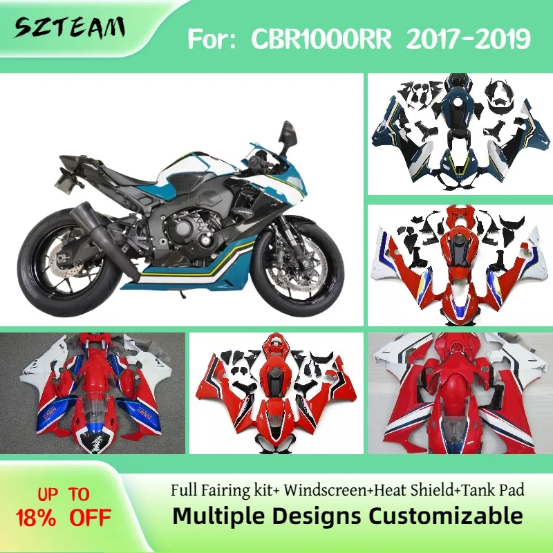 

For Honda CBR1000RR 2017 2018 2019 Cool Fairing Set CBR 1000RR 17 18 19 ABS Cowling Injection Bodywork Kit Motorcycle Fairings