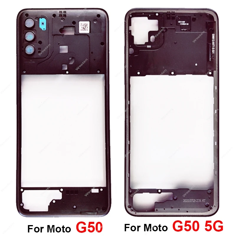 Middle Housing Frame For Motorola Moto G50 G50 5G XT2137 XT2149 Middle Frame Cover Bezel Flex Cable Parts