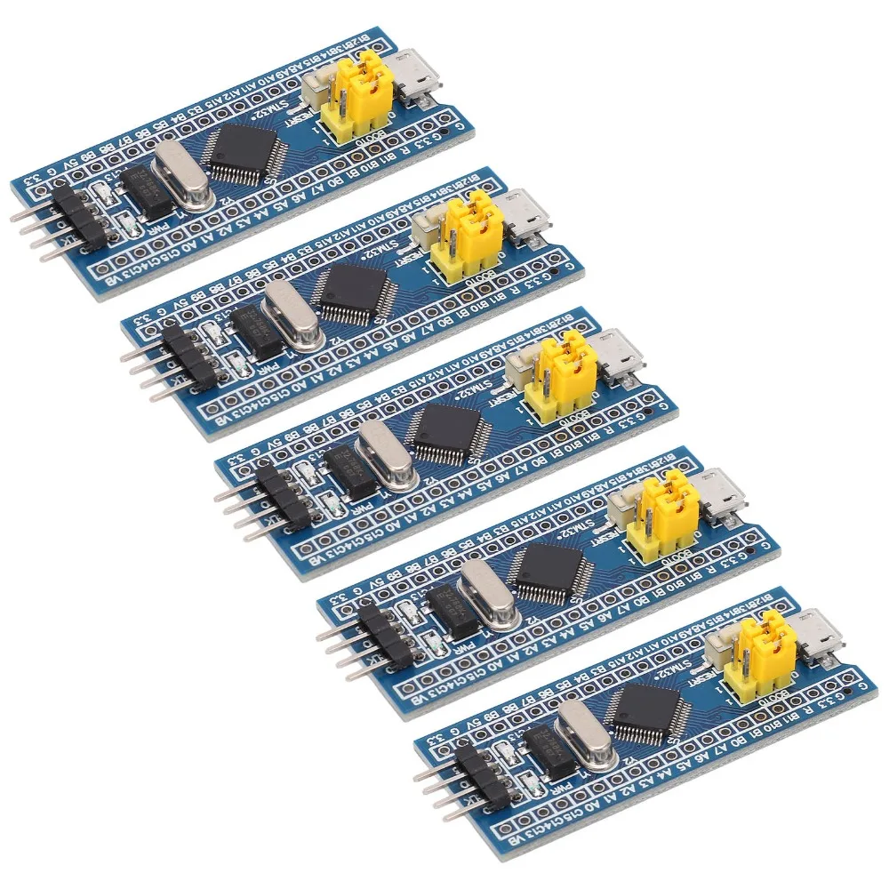 5PCS STM32F103C8T6 Core Board Module Micro USB Port 40 Pin System Board Module Programmable Minimum System Board