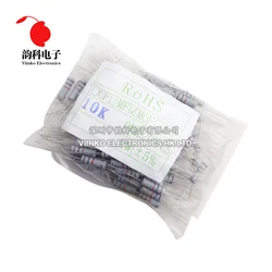 200pcs 2W Metal oxide film Resistor 5% 1R ~ 10M 100R 220R 330R 1K 2.2K 3.3K 4.7K 10K 22K 47K 100K 1M 100 220 330 ohm Carbon Film