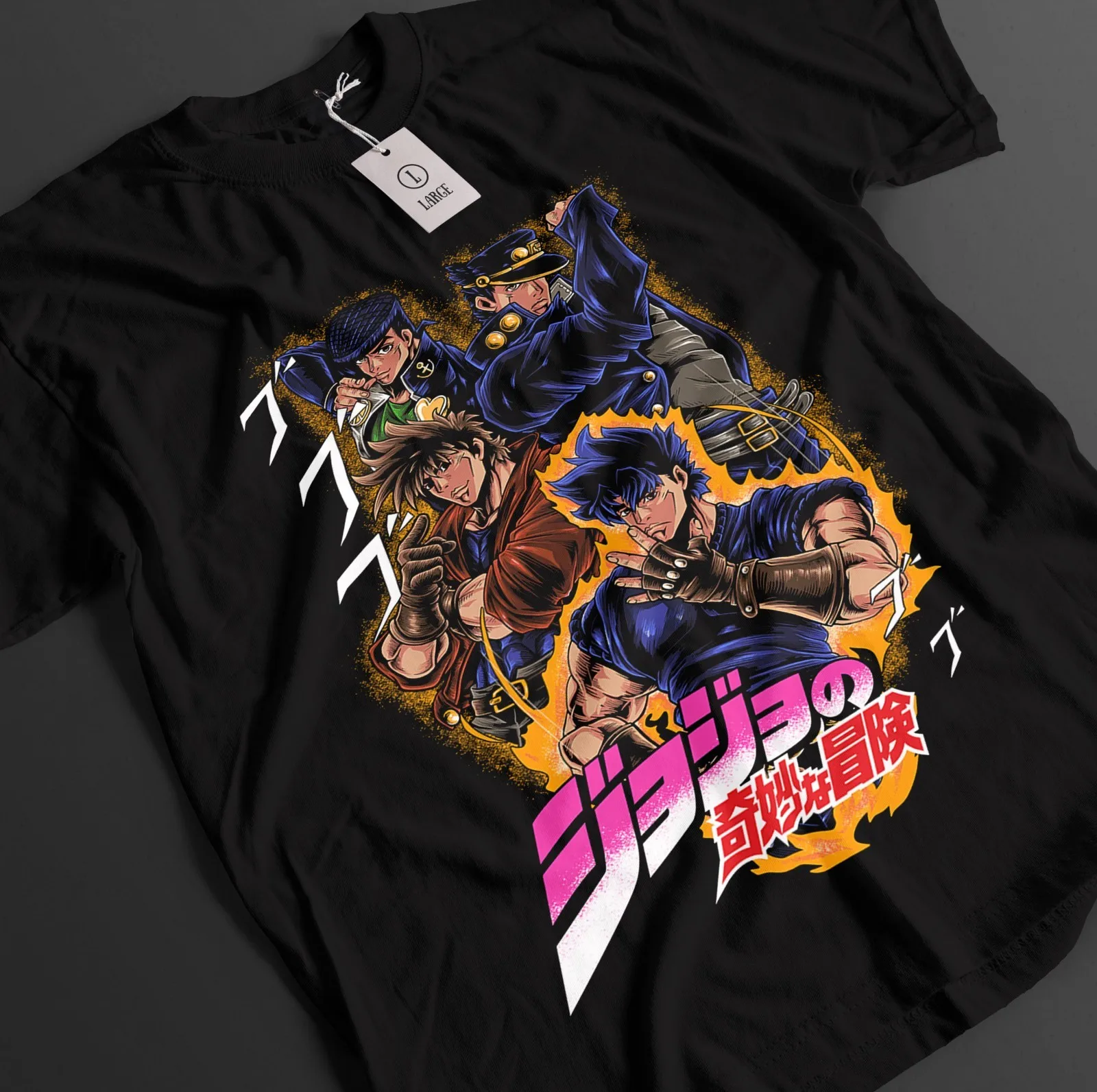 Jojo's Bizarre Adventure T-Shirt Jotaro Tshirt Dio Joseph Shirt Giorno Anime Tee