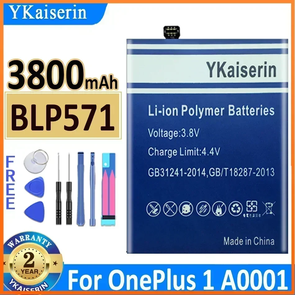 

YKaiserin High Capacity BLP637 Phone Battery for Oneplus 5 5T One Plus 1+ 1 A0001 2 3 Three 3T 5 5T 6 Batteria + Free Tools