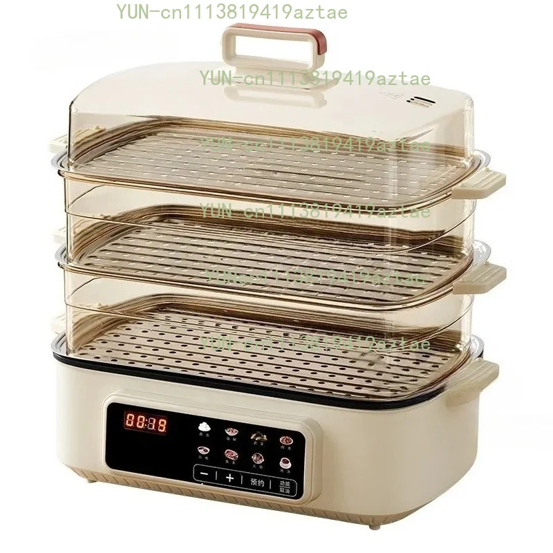 Electric Multi-Functional Cooker:Steaming, Boiling, Frying, Stir-Frying All-in-One Pan Electric Hot Pot Student Electric Steamer