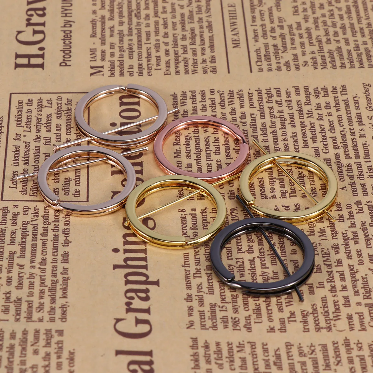 30Pcs Flat Split Key Rings Metal Heavy Duty Secure Lock Design Keychain Rings for Keys Cards Luggage Tags Craft Projects