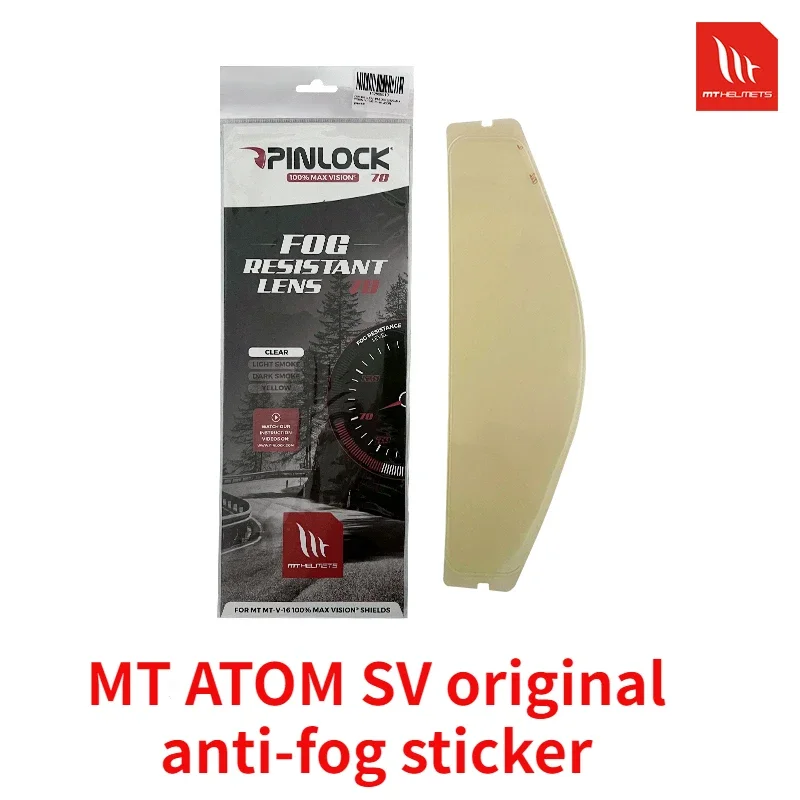 MT Motorcycle Thunder 3/Thunder 4/STNGER/KRE/ATOM Koolstofvezel Helm Lens Anti-fog Stickers Originele MT-V-12/MT-V-28/MT-V-16