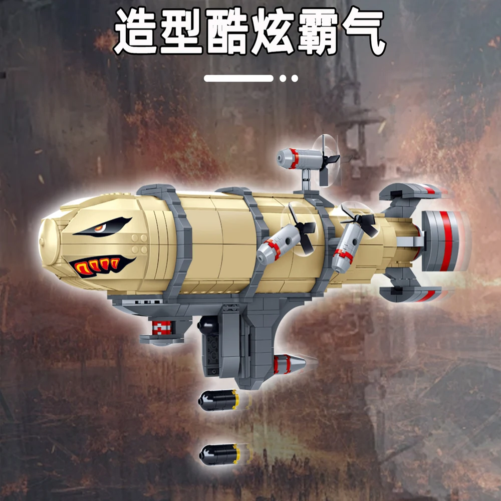 재고 있음 MOC 창의력 클래식 게임 Kirov 비행선 빌딩 블록 벽돌 조립 모델 장난감 어린이를위한 생일 선물 세트
