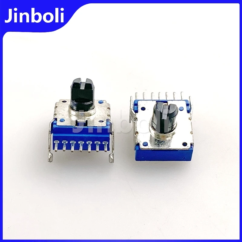 3PCS RK14 Type B50K Horizontal 7-pin Double Potentiometer Mixer Synthesizer Power Amplifier Tone Volume Adjustment