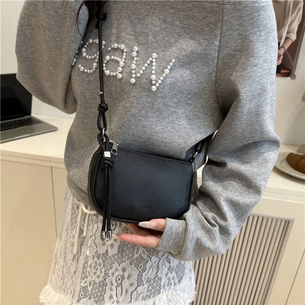 

New Exquisite Women's Shoulder Bag PU Leather Mini Crossbody Bag Leisure Solid Color Commuting Bag Ladies
