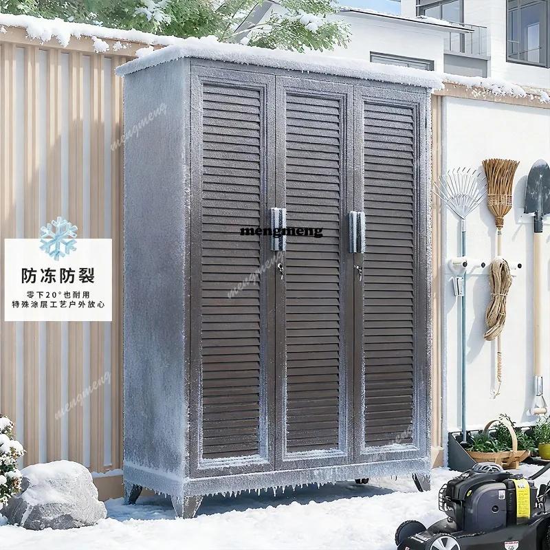 Nordic Outdoor Storage Cabinet Modern Design Rainproof Sunproof Courtyard Tool Cabinet Balcony Outdoor Furniture Muebles