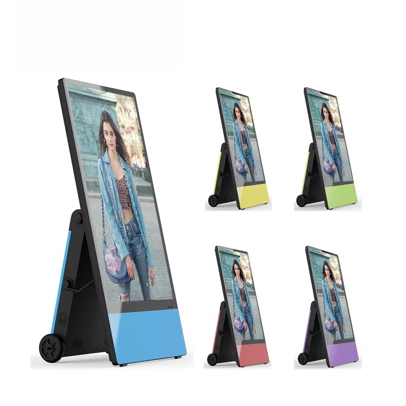 INGSCREEN OEM Digital Poster Display Battery-Powered Outdoor LCD Digital Signage Player SDK Removable Advertising Player