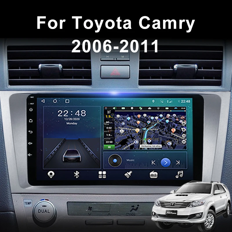 Android Car dvd player for Toyota Camry 2006-2011 Multimedia Car Video Head Unit support WIFI carplay