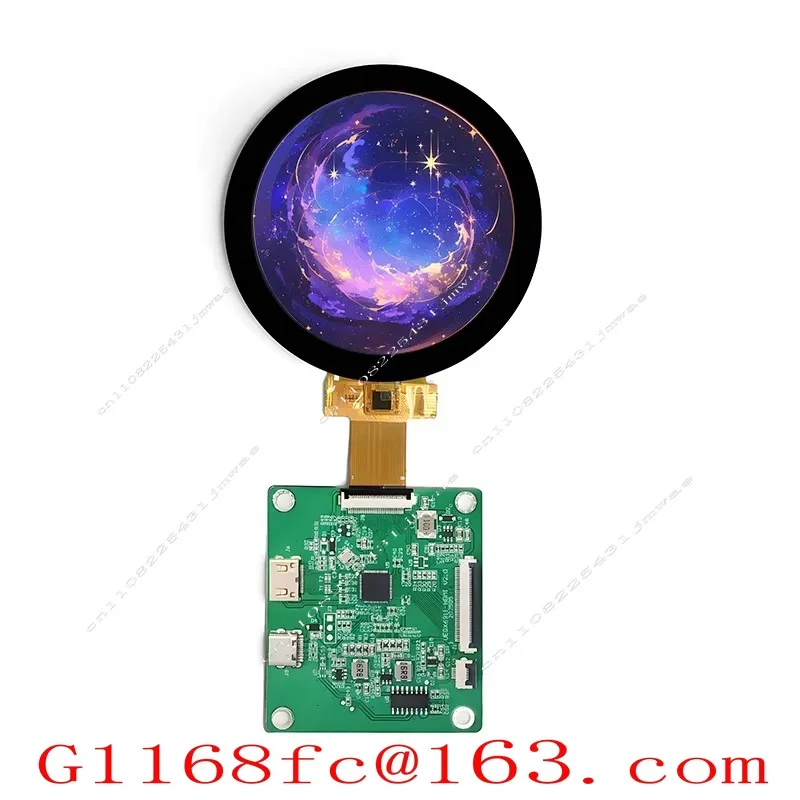 Human-machine Interface Display 2.8 Inch Thin Film Transistor LCD 480 * 480 MIPI Round Touch Screen Bar, Leather Display