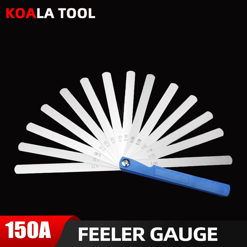 150A17 Feeler Gauge Metric Probes For Gap Sheet Gauge Blades Measurment Tools Spark Plug Gauge Set Leaf Filler Thickness Gauge