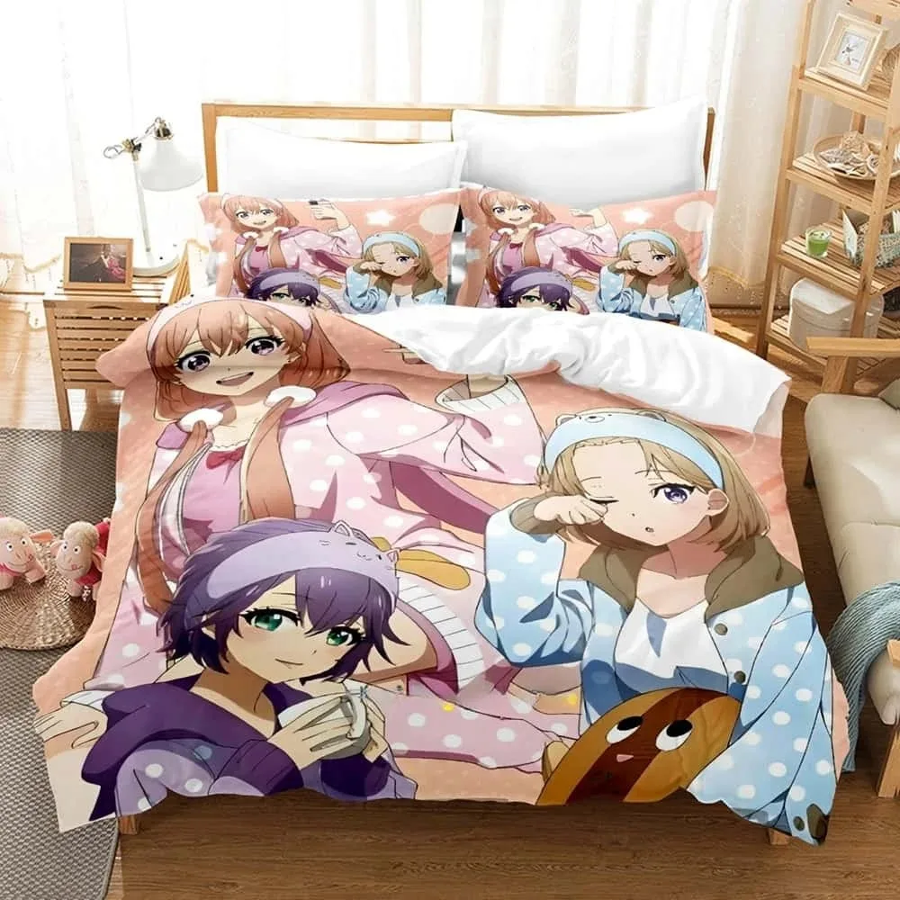

New Anime A Couple Of Cuckoos Bedding Set Single Twin Full Queen King Size Bed Set Adult Bedroom Duvet Cover Sets Home Textiles