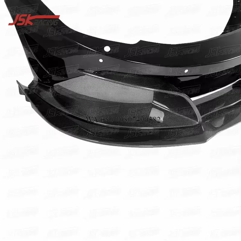 Wmwmnu Carbon Fiber Front Bumper Lip Body Kit for 2012-2014 MP4-12C Rebel Style Auto Parts Accessories