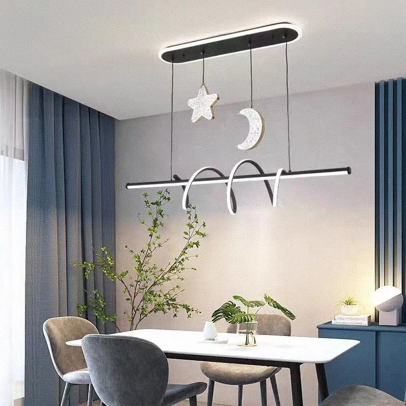 Creative Light Luxury Restaurant Pendant Lights Crystal Lamp Household Master Bedroom Hotel Advanced Living Room Led Chandelier