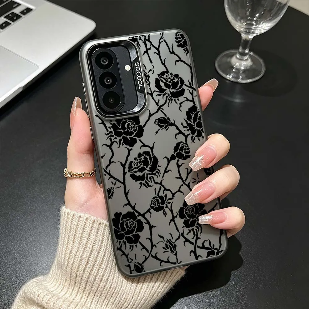 Rose Pattern Design For Samsung Galaxy A26 A25 A24 A23 A22 A21s A20s A16 A15 A14 A13 A12 A11 A06 A05 A04 A03 Phone Case