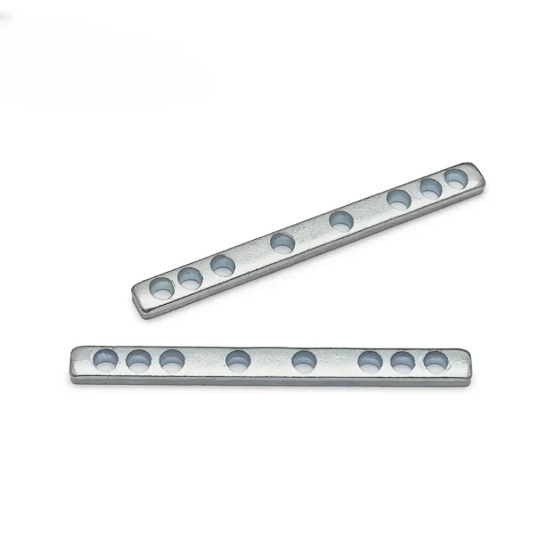 

50Pcs Electric Guitar 6 Hole Humbucker Pickup Metal Spacer Bars Pole Spacing 50mm 52mm Neck Bridge Guitar Parts