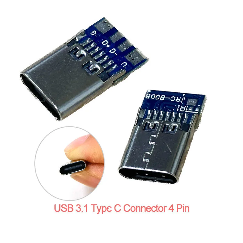 USB 3.1 Type C female Connector 4 Pin Test PCB Board Adapter 4P Connector Socket For Data Line Wire Cable Transfer usb-c W28