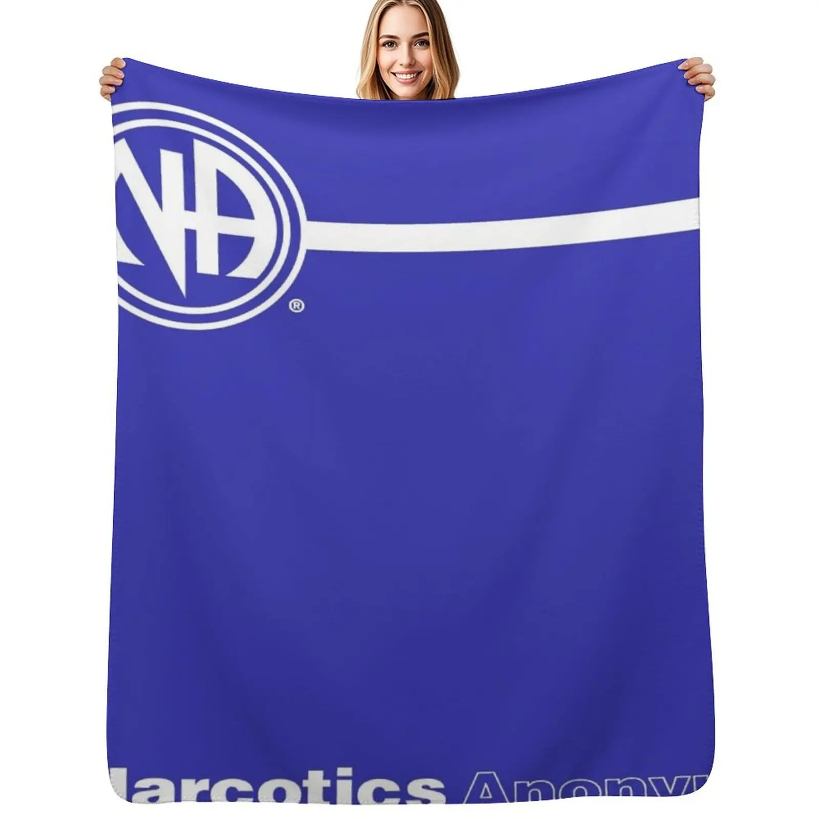 

NA Basic Text Book Narcotics Anonymous Gift Throw Blanket All Weather Soft Throw Blanket for Sofa