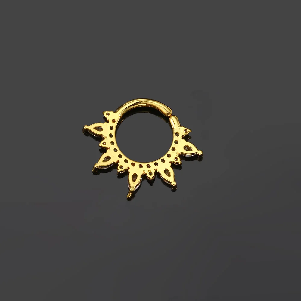1pc Daith Piercing Hoop Ohrringe Frauen Trend Zirkon Helix Piercing Septum Tragus Körper Zubehör Winzige Knorpel Ohr Schmuck – Detail 4