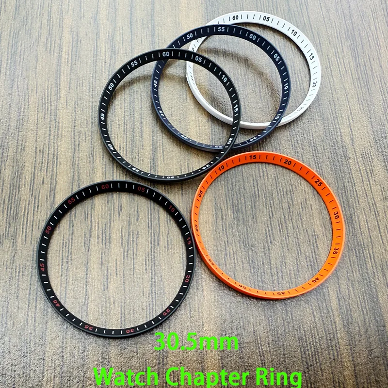Mod Watch Chapter Ring Fit For SKX007 SKX009 SRPD NH35 NH36 Watch Case Replace Plastic Inner Ring Size 30.5mm×27.4mm Watch Parts