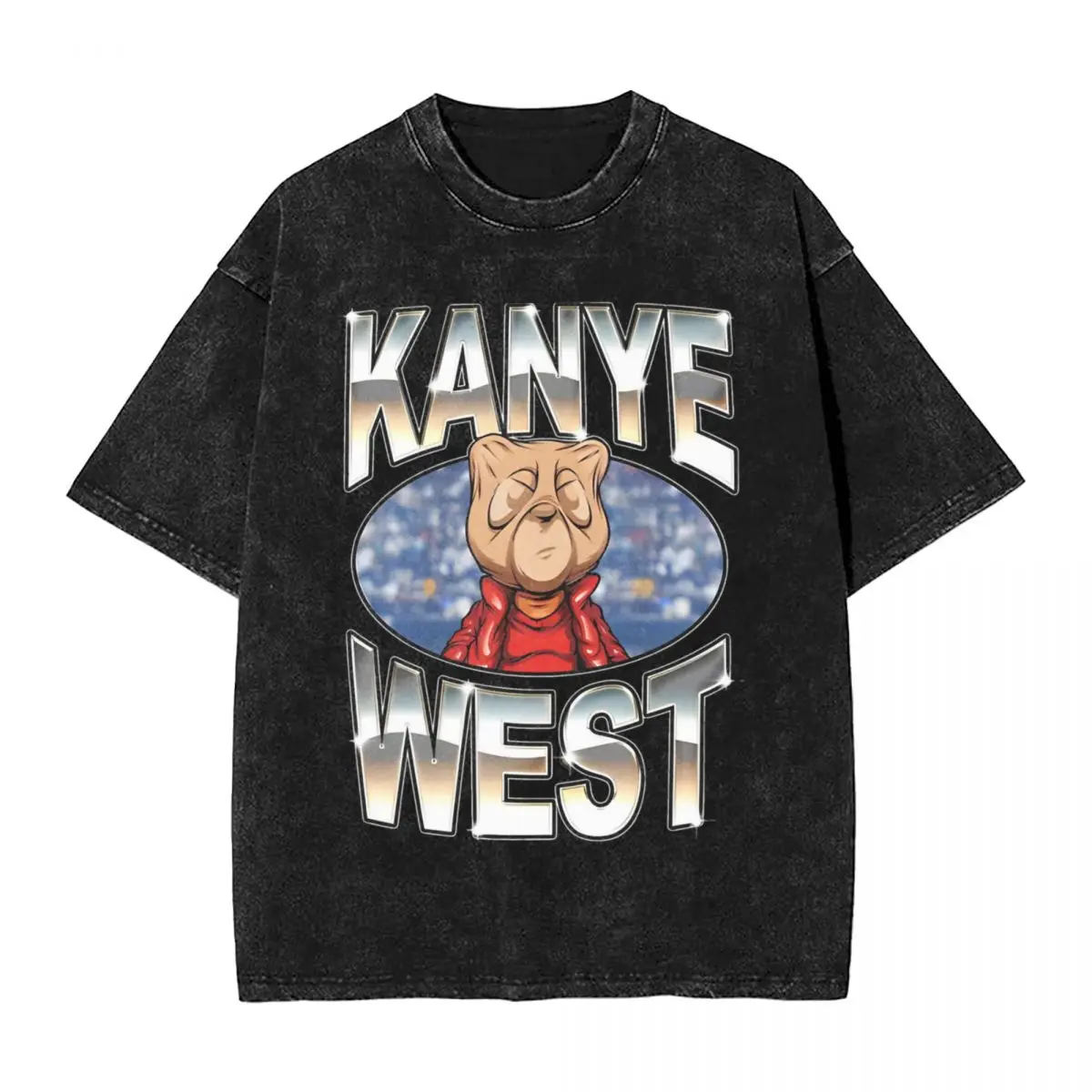 Sandal Wood Kanye West Washed T Shirts Streetwear Hip Hop Vintage T-Shirts Meme Style Tees Tops Men Women Cotton Harajuku Summer